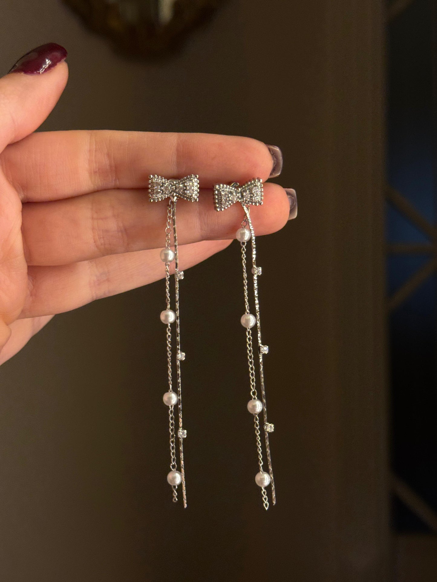 Orecchini sali e scendi FIOCCO