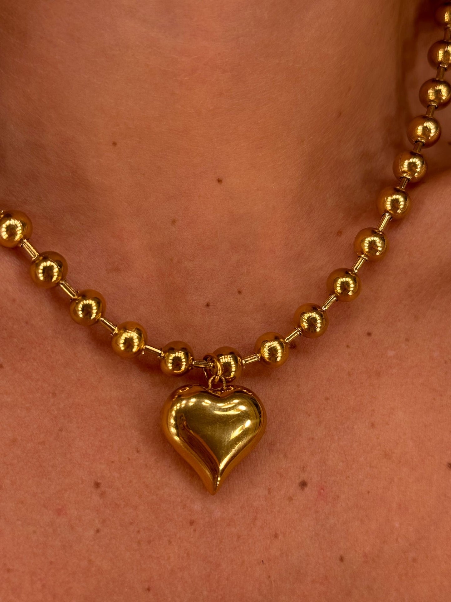 Collana cuore e praline