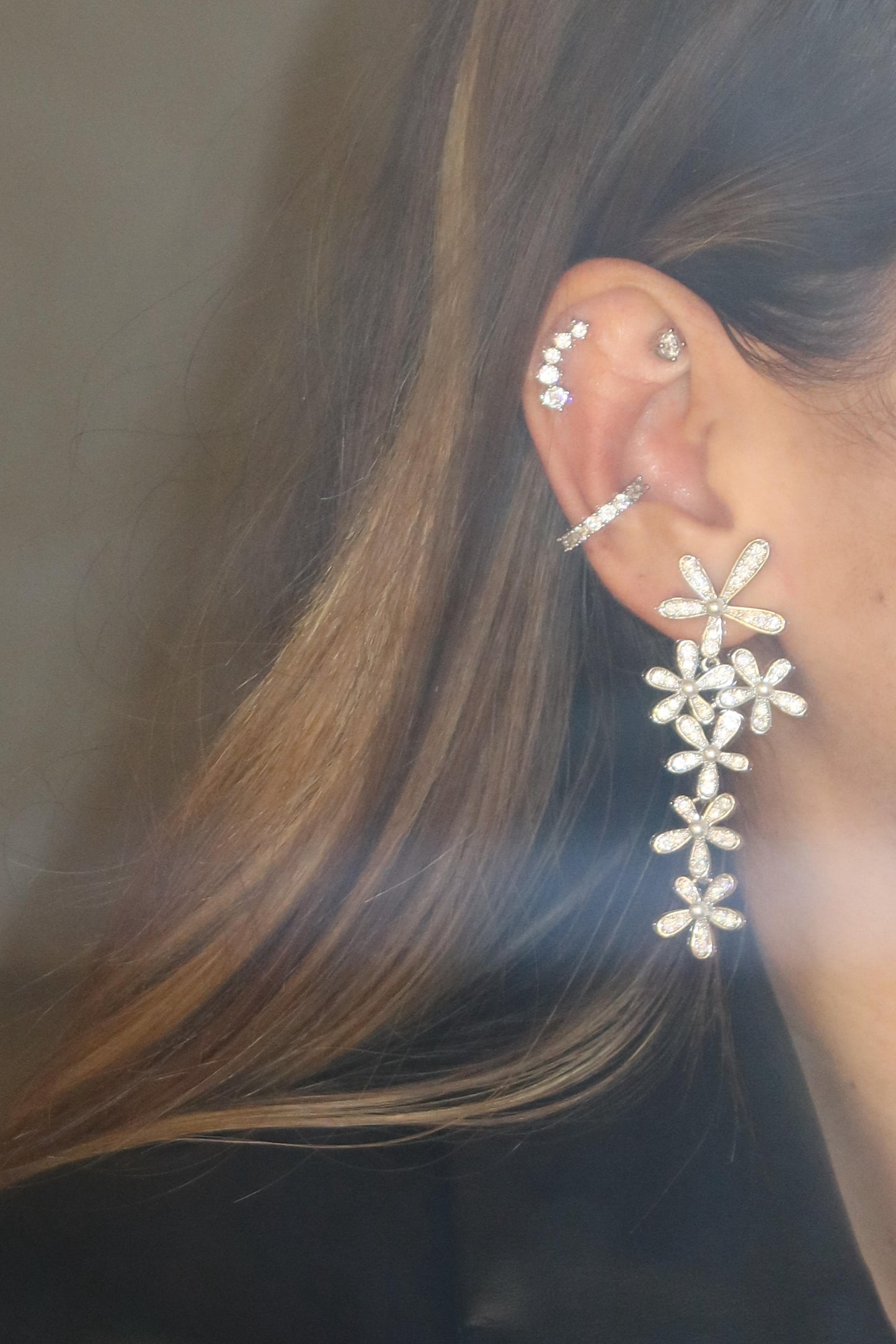 Orecchini Fiori Cristal