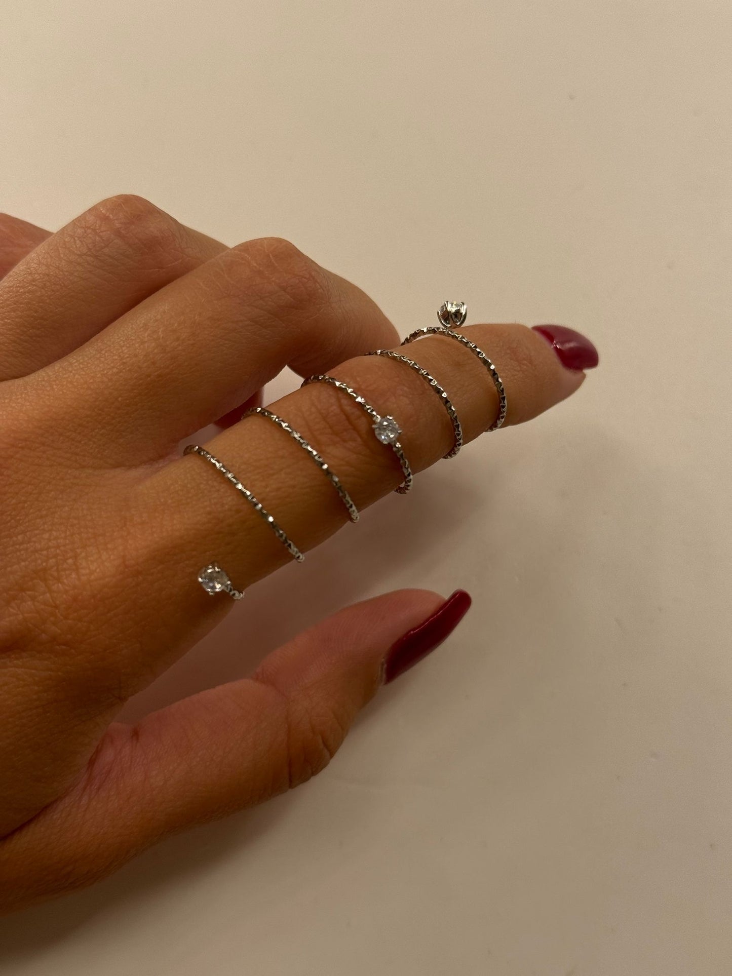 Anello spirale punti luce