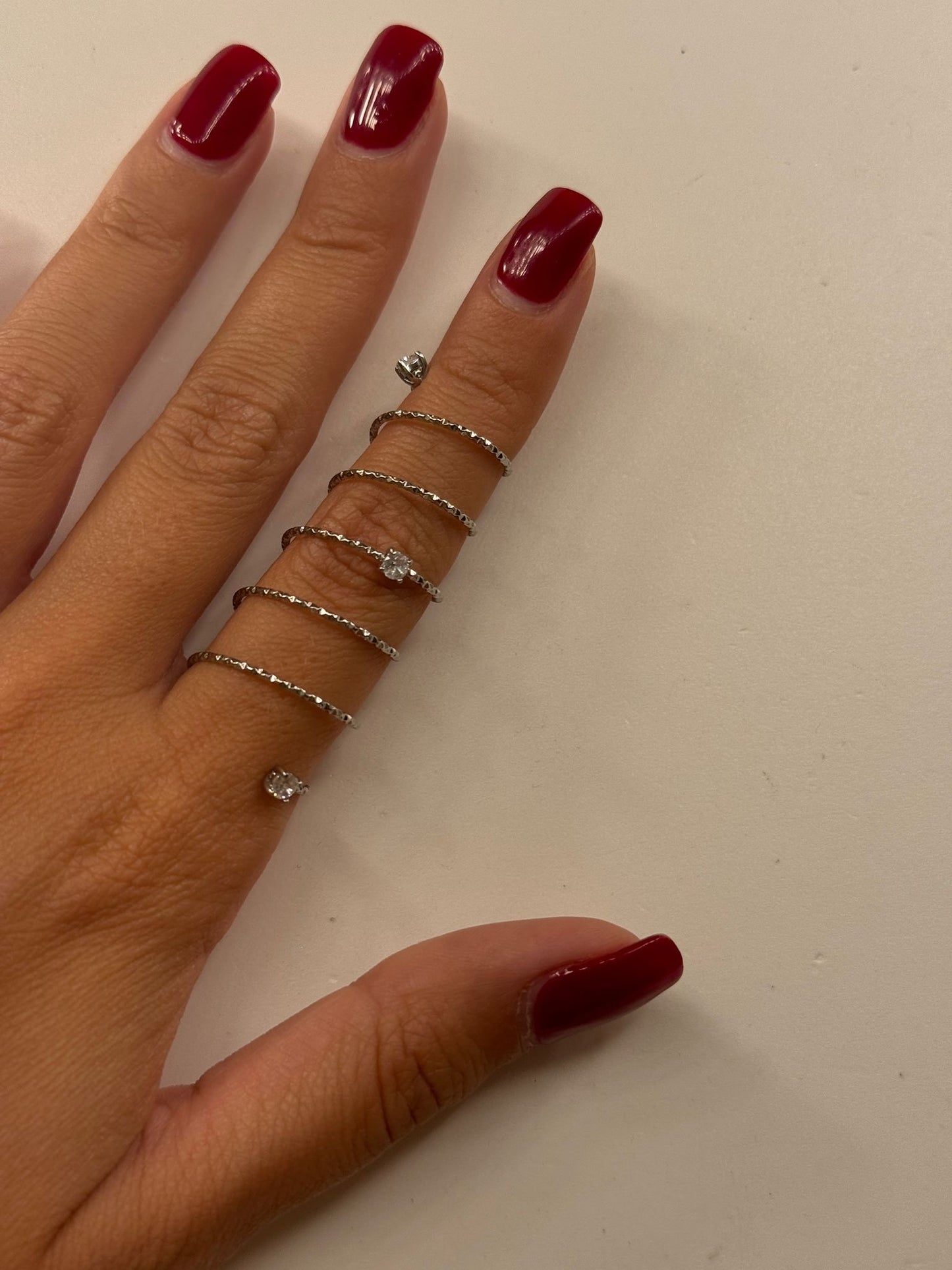 Anello spirale punti luce