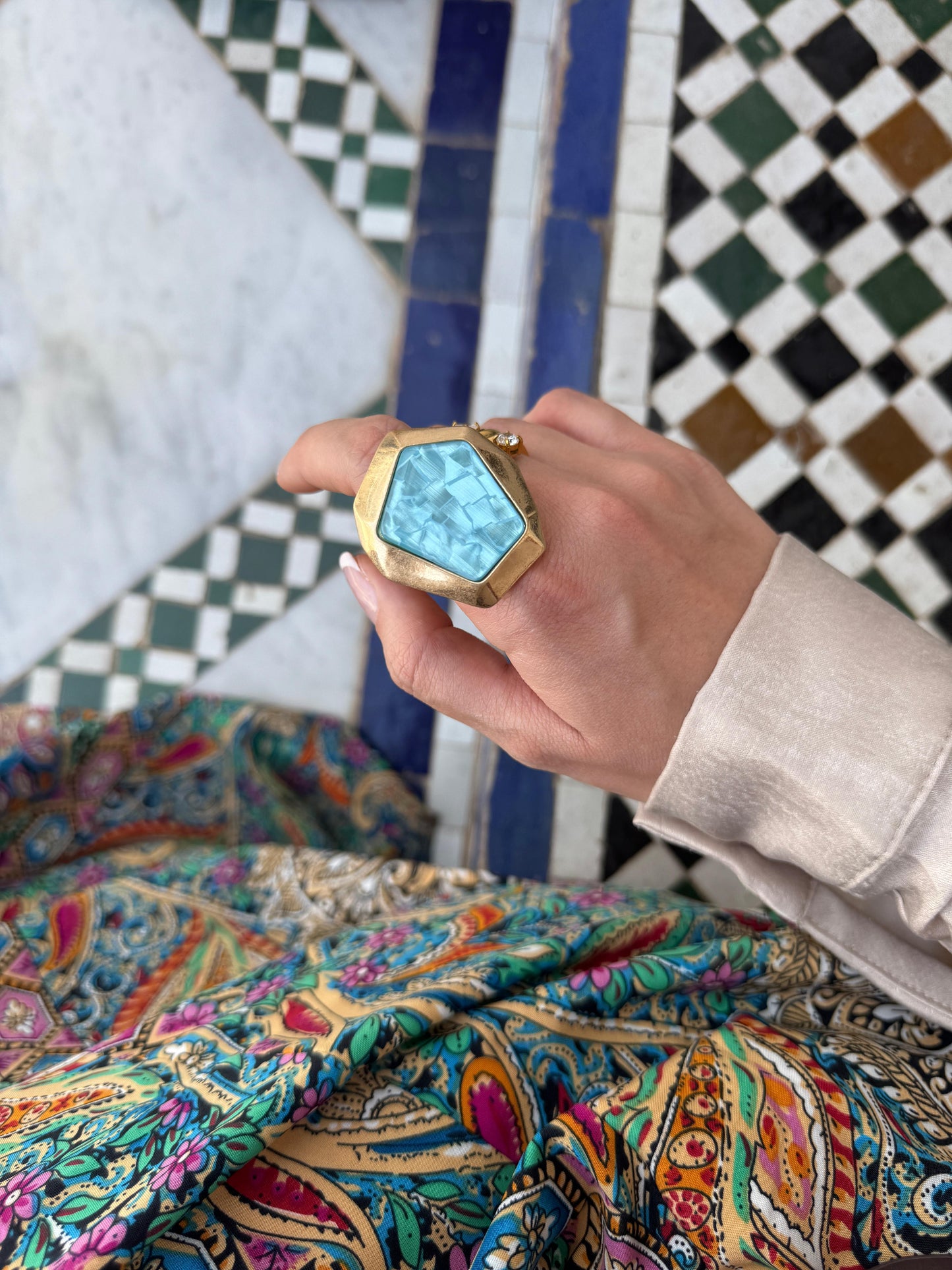 Anello pietra GITANA