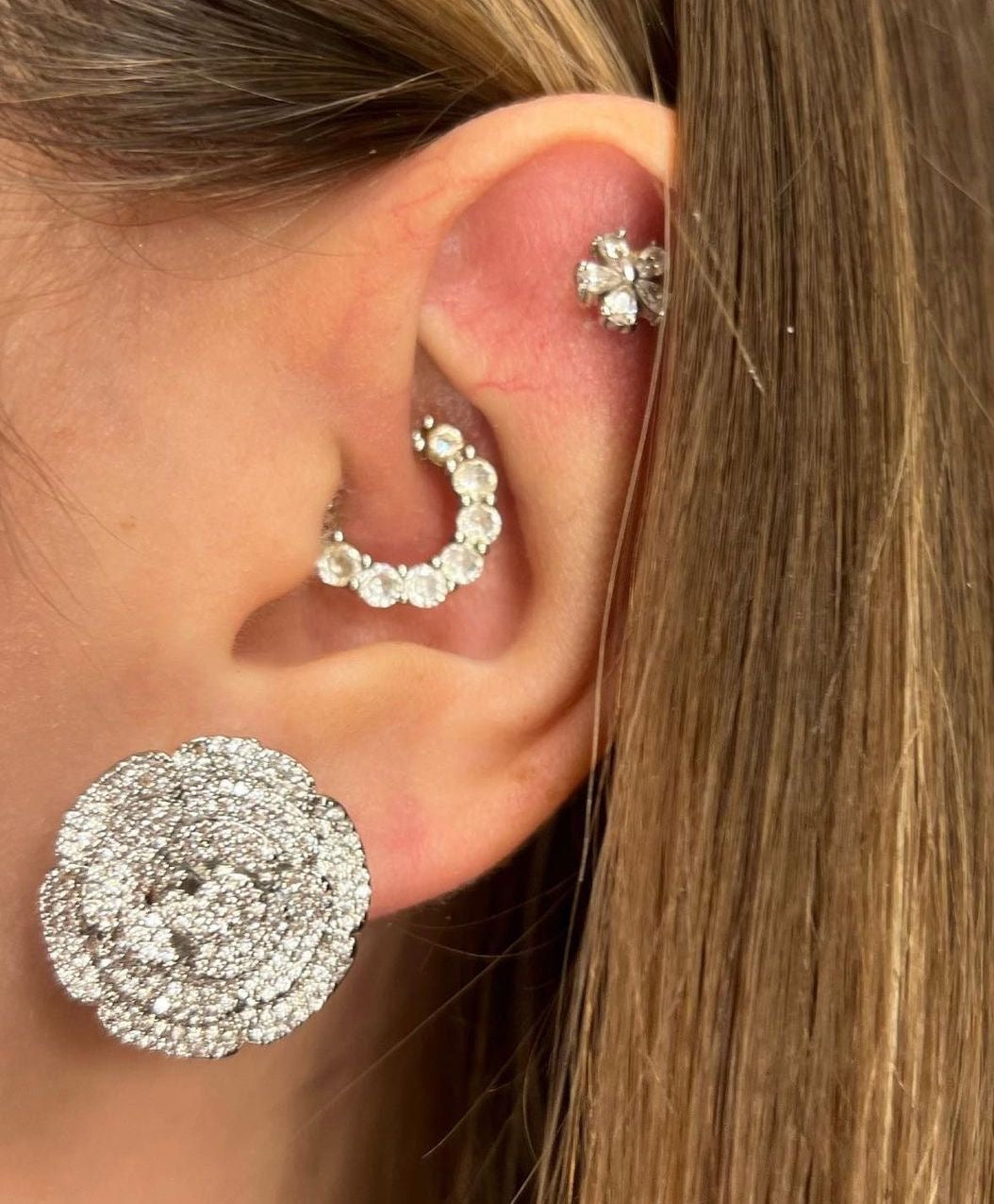 Orecchini camelie grandi