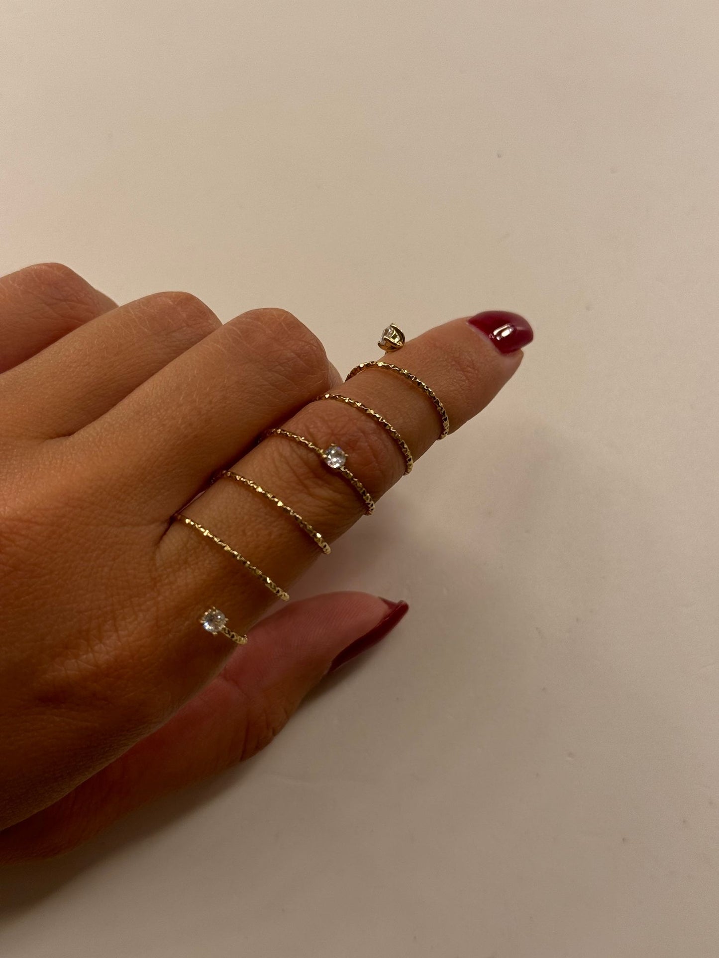 Anello spirale punti luce