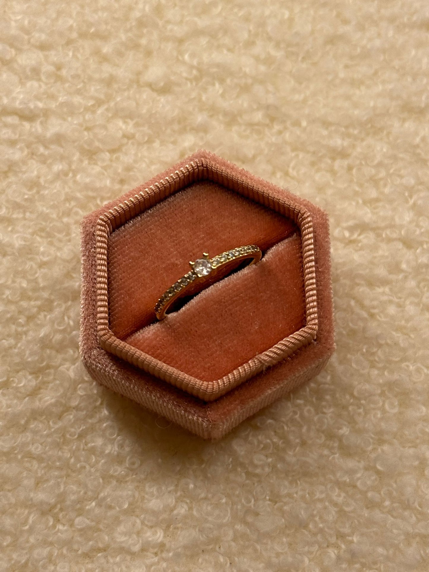 Anello solitario Princess (Oro)