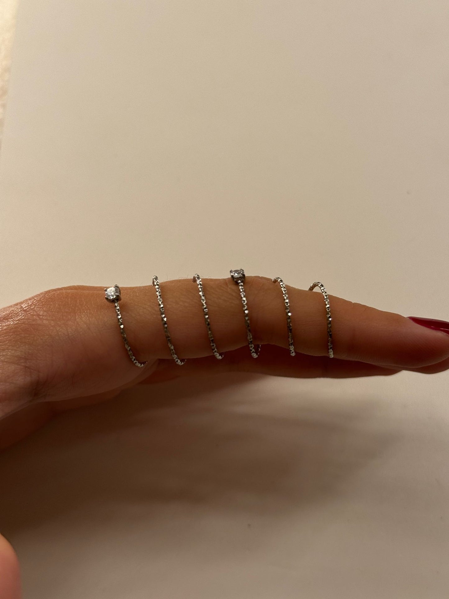 Anello spirale punti luce
