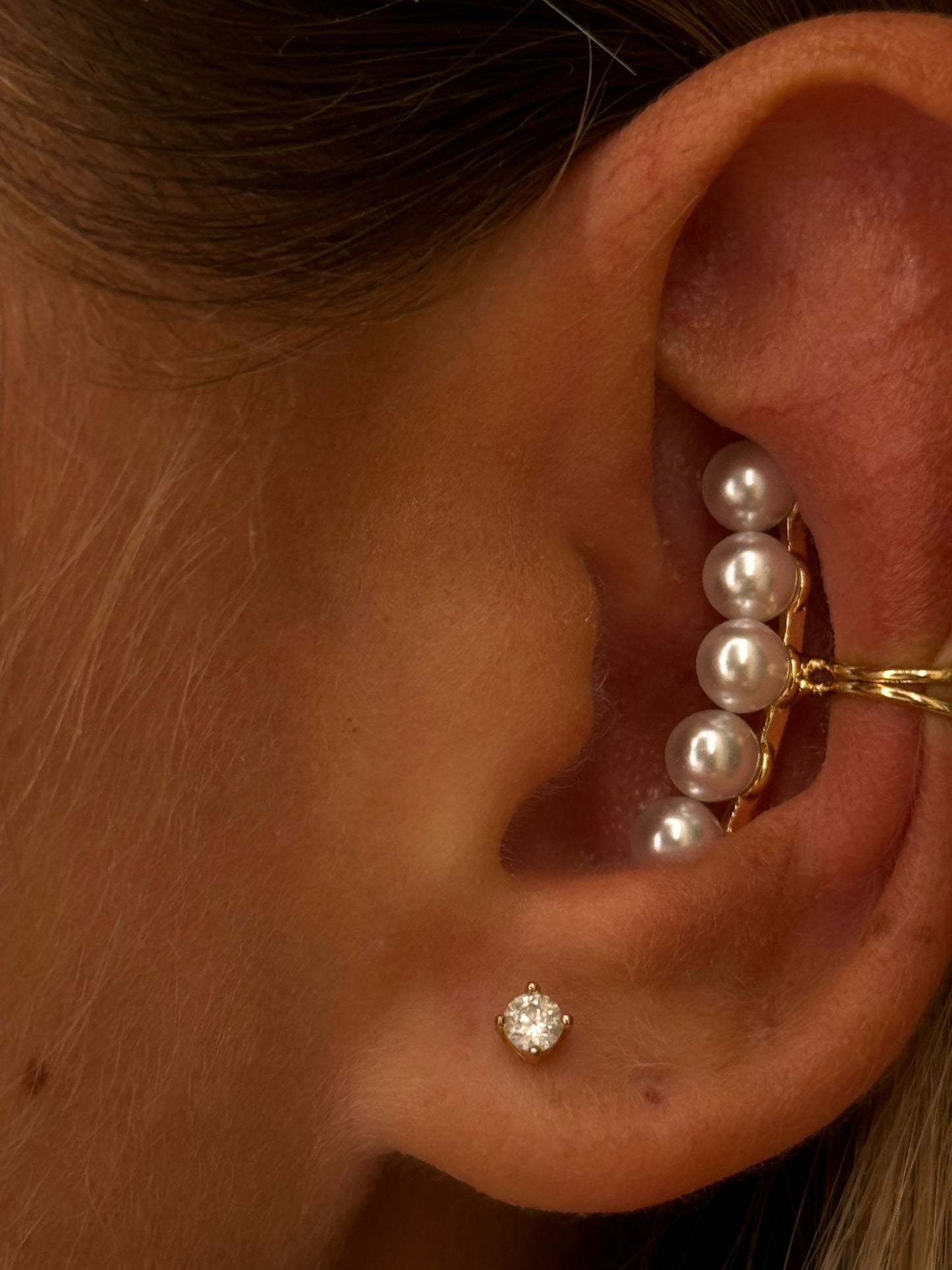 Earcuff conch perle