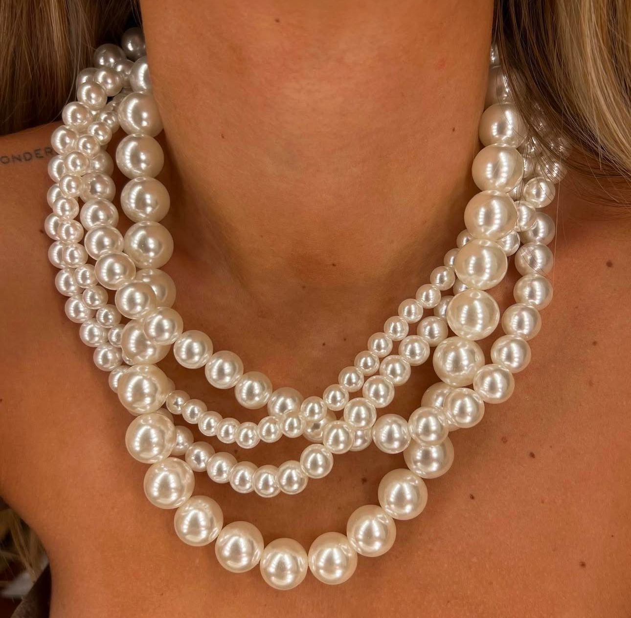 Collana unica Set Perle