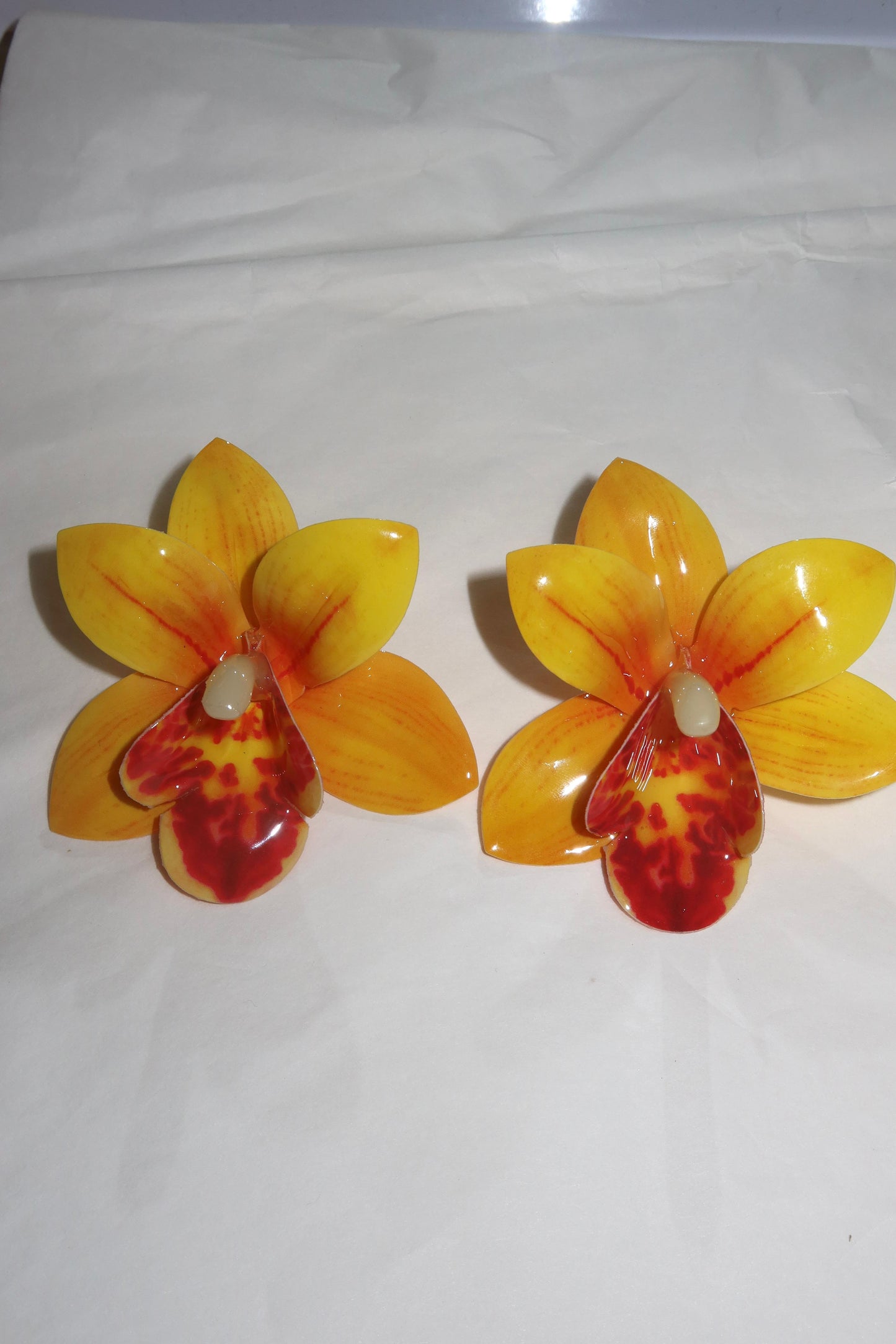 Orecchini Fiori Orchidea
