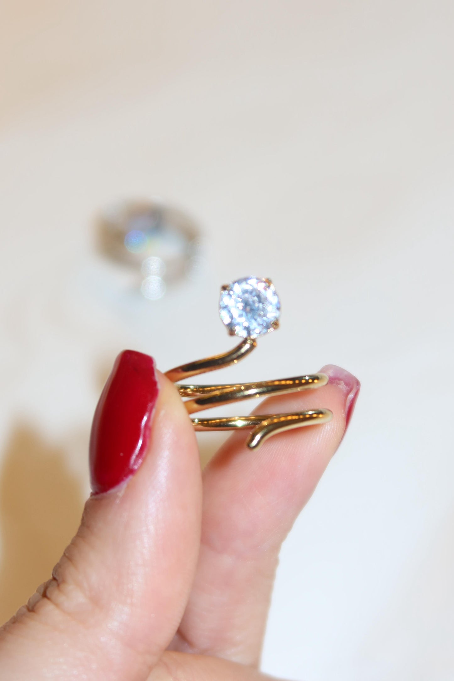 Anello Spirale punto luce