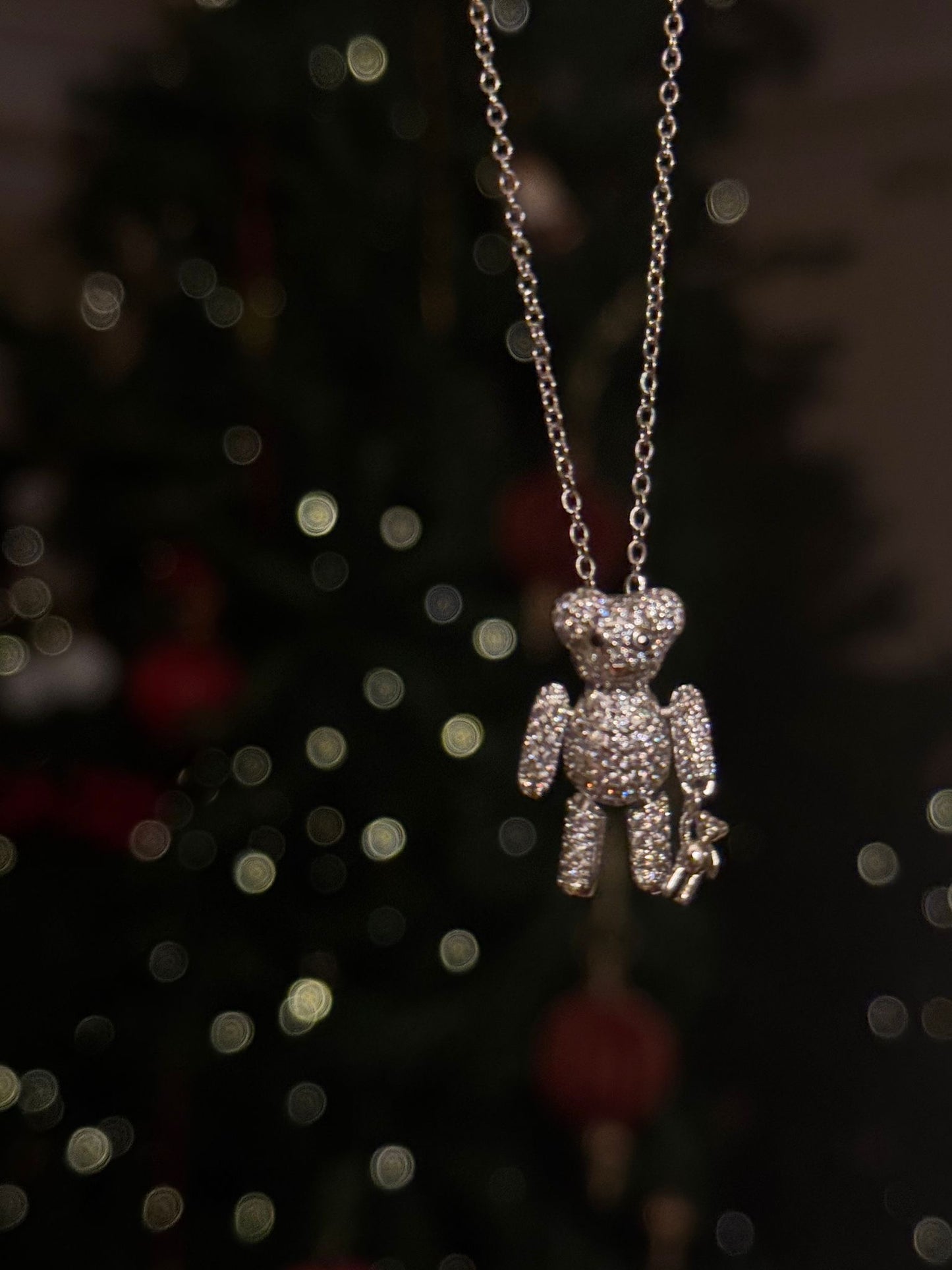 Collana teddy brillantinato