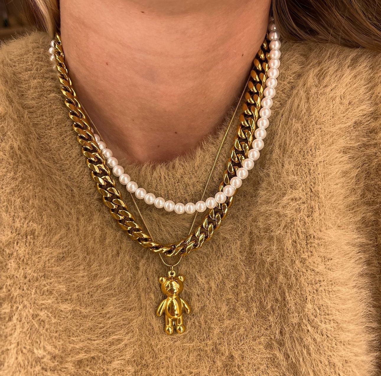 Collana teddy semplice