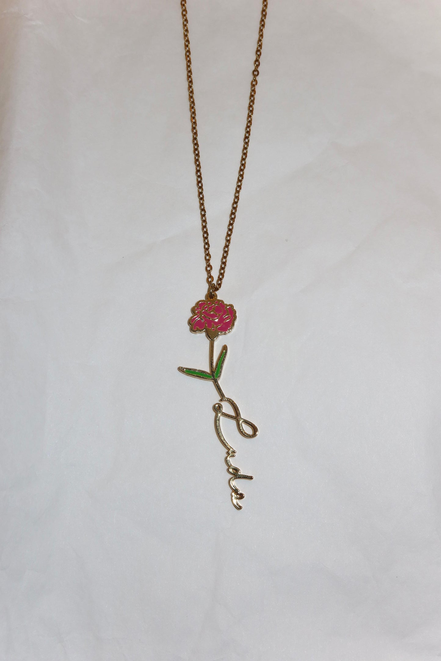 Collana Fiore di Nascita Personalizzabile