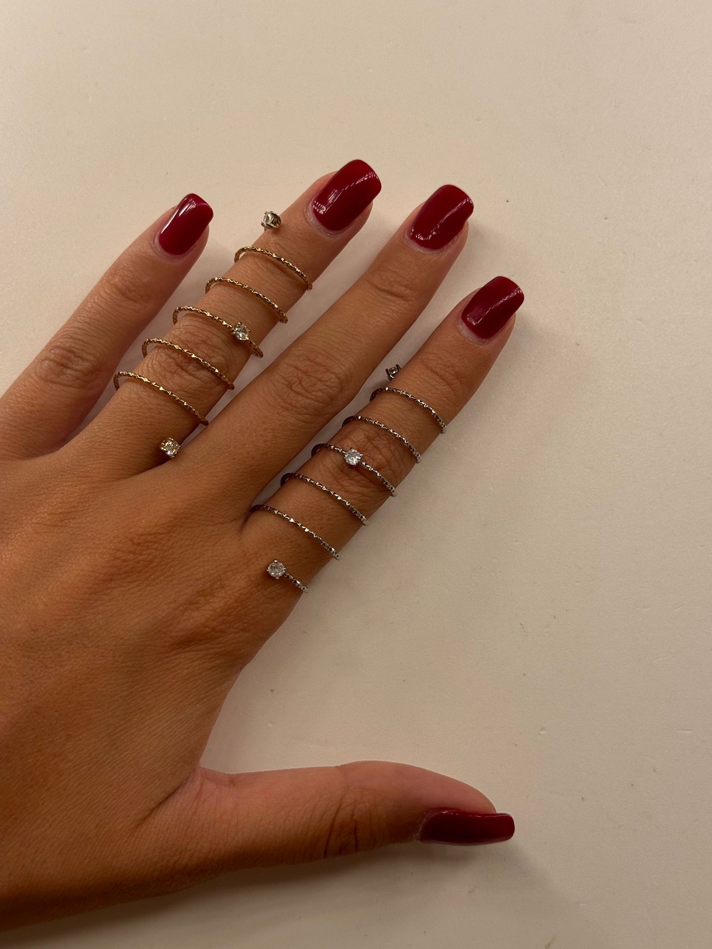 Anello spirale punti luce