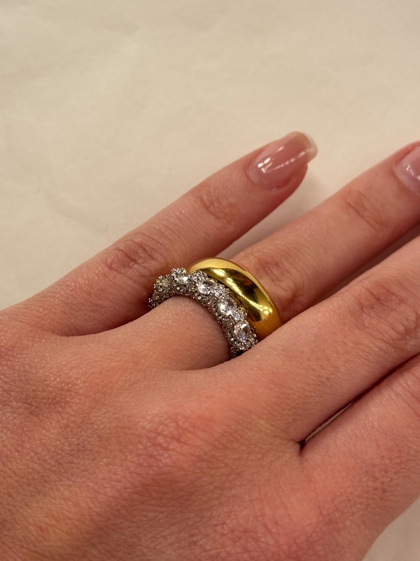 Anello veretta Cristallo Luxury