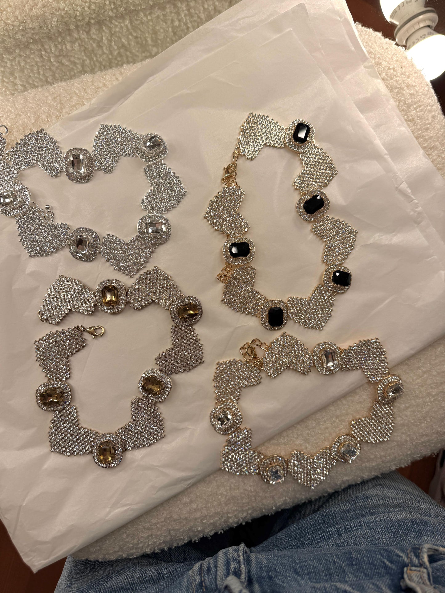 Collana CUORI STRASS BRIGITTE
