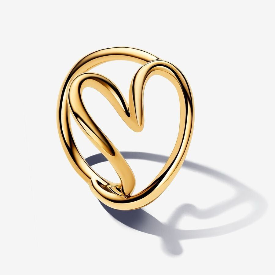 Anello Cuore Sinuoso