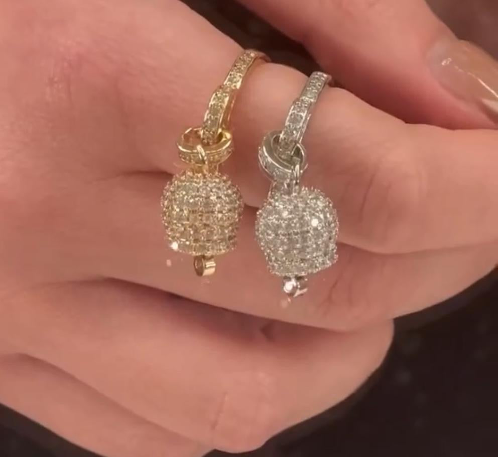 Anello campanella brillantini