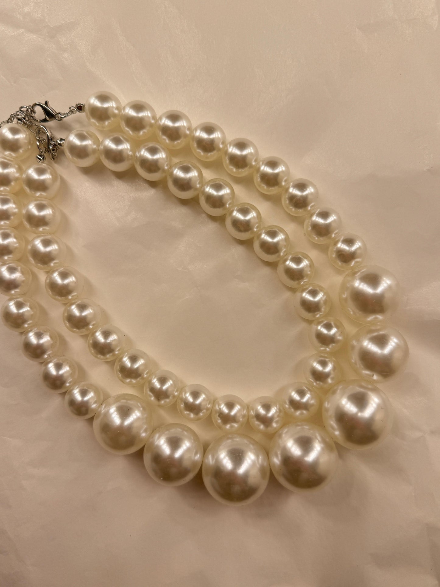 Coppia collana perle