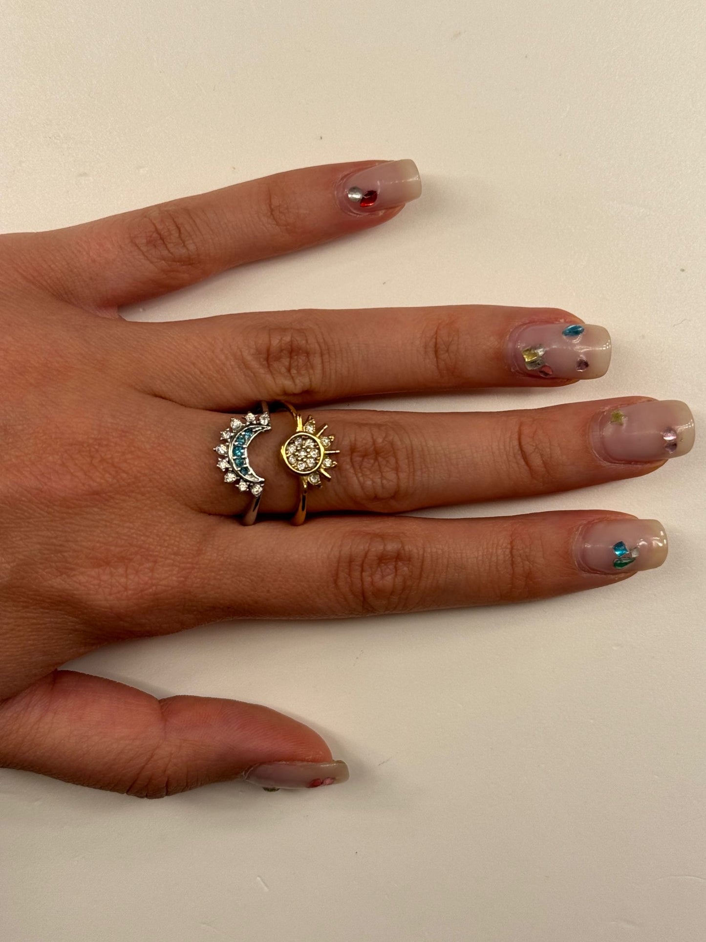 Anelli in coppia Luna e Sole