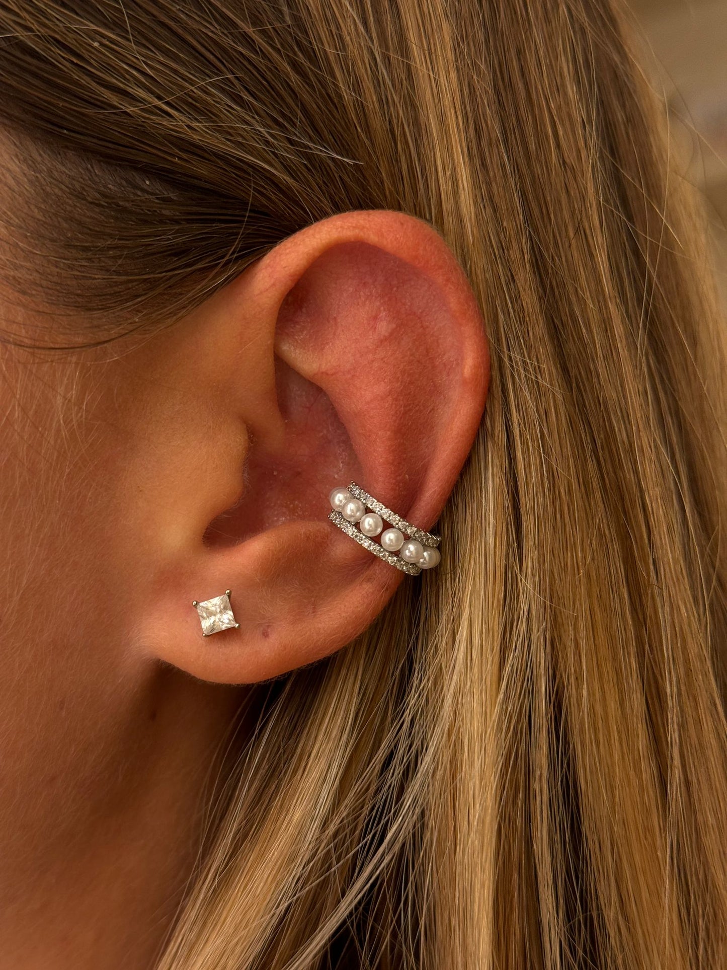 Earcuff perline e tennis