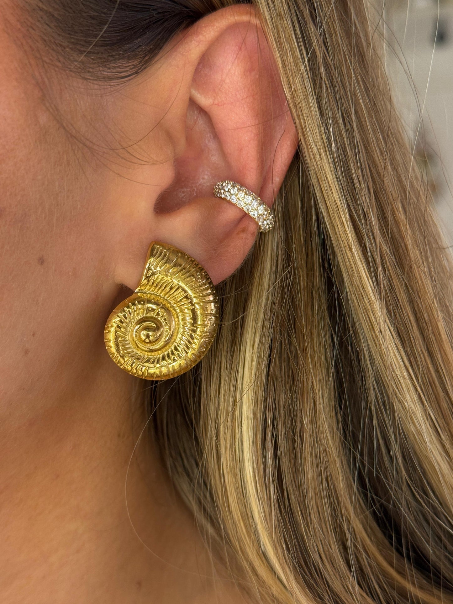 Orecchini Conchiglia Spirale