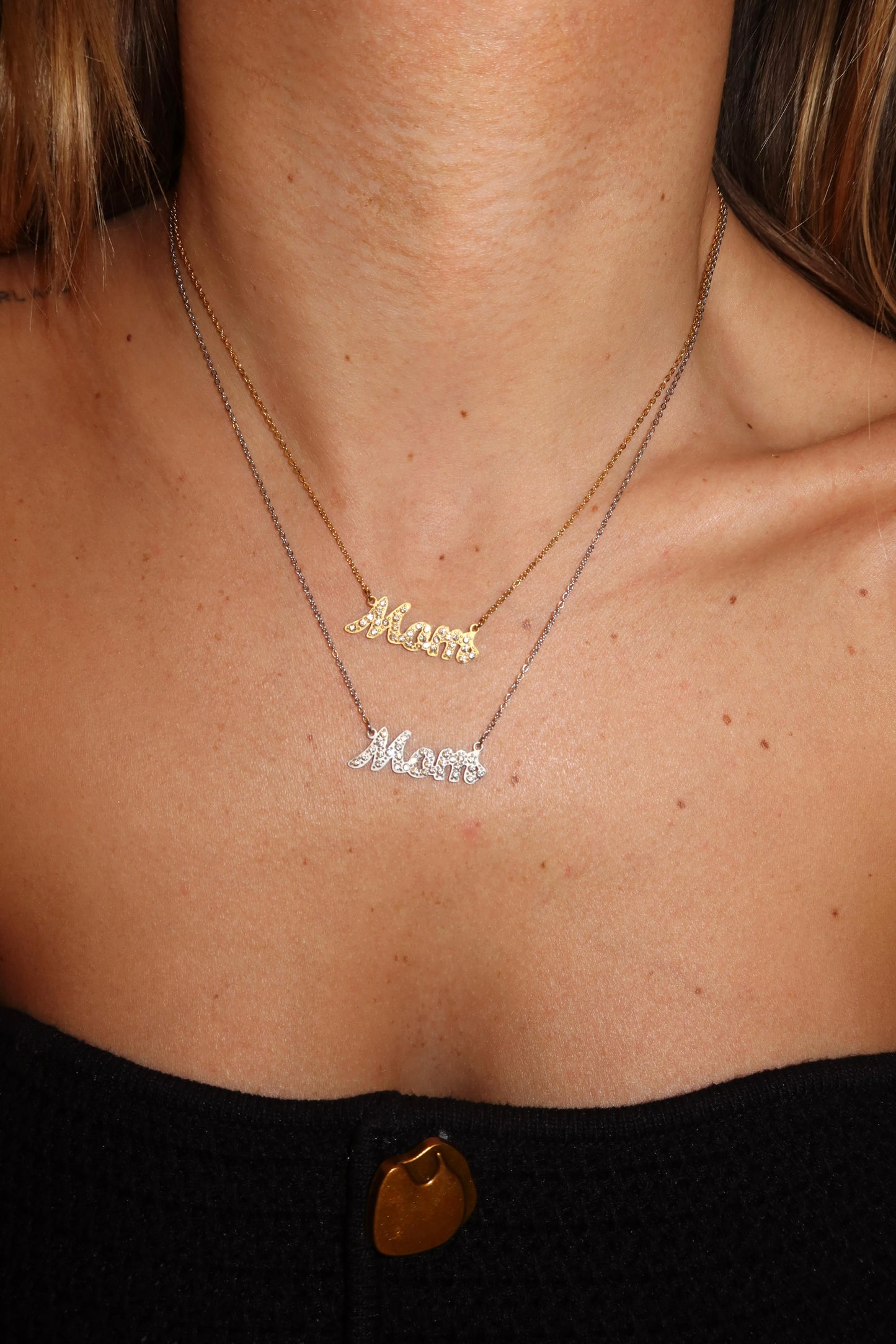 Collana Mom in Corsivo