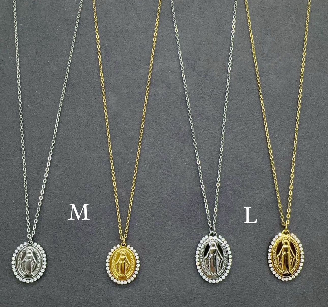 Collana madonnina Swarovski