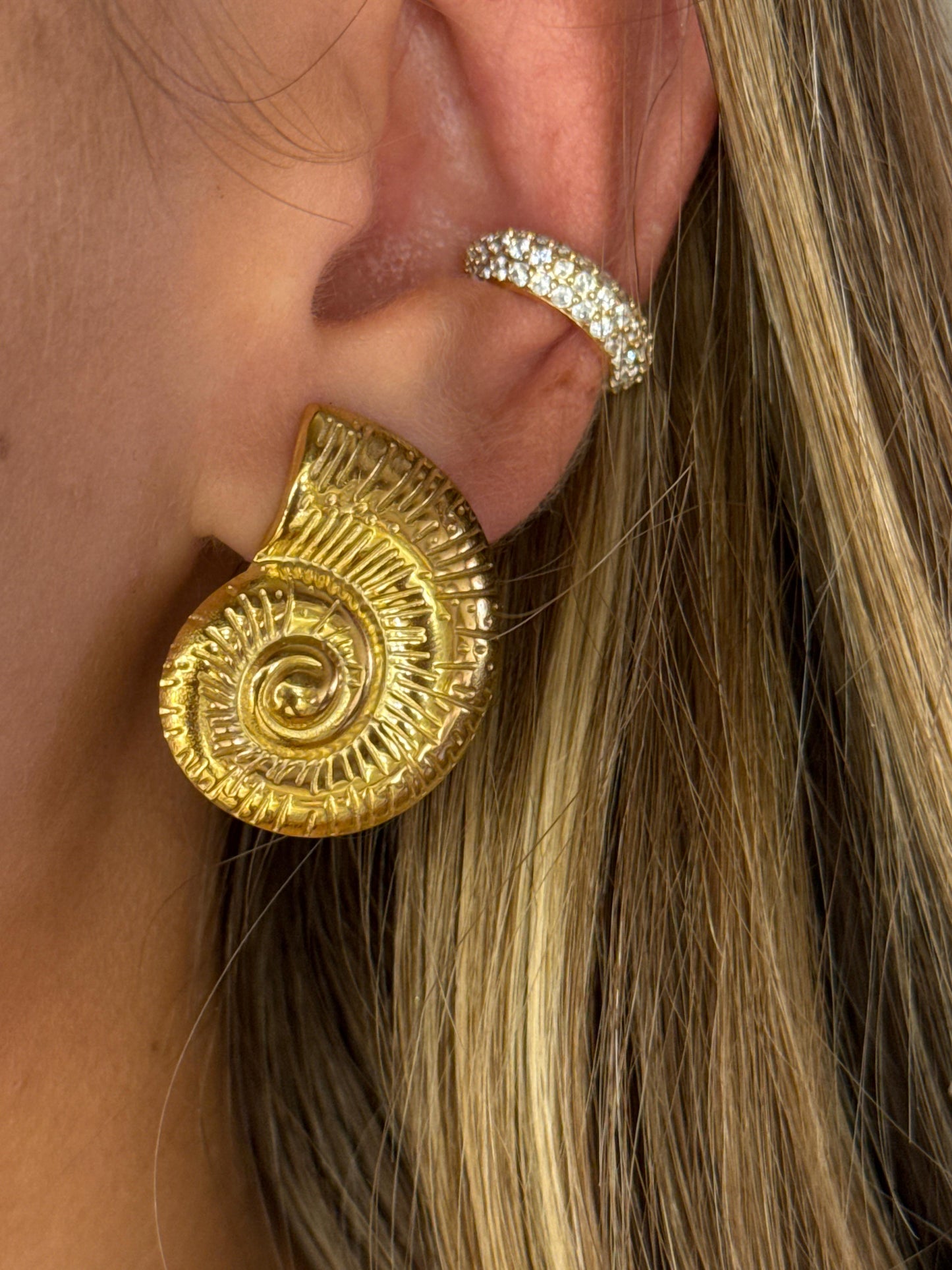 Orecchini Conchiglia Spirale