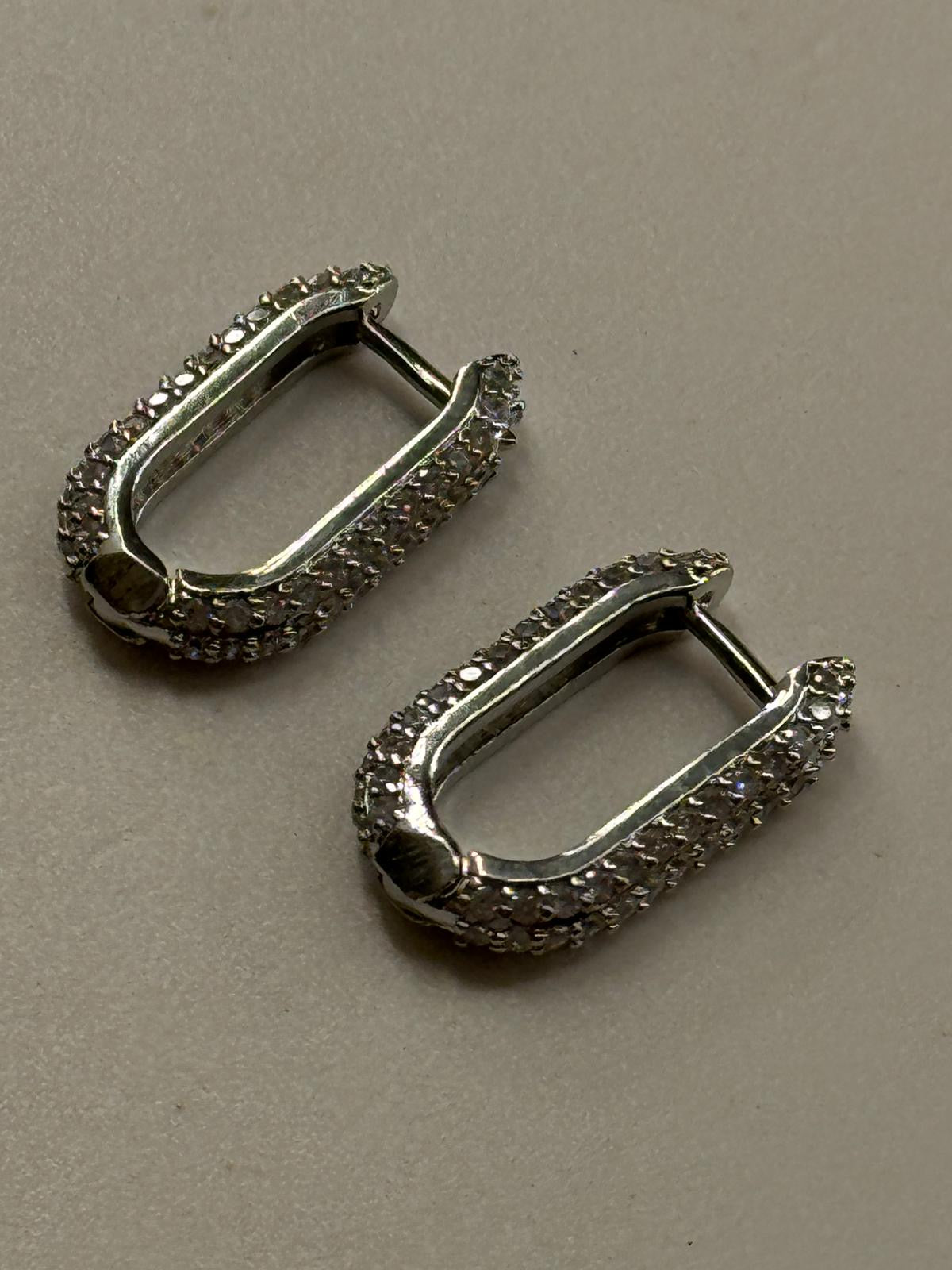 Orecchini longuette brillantini