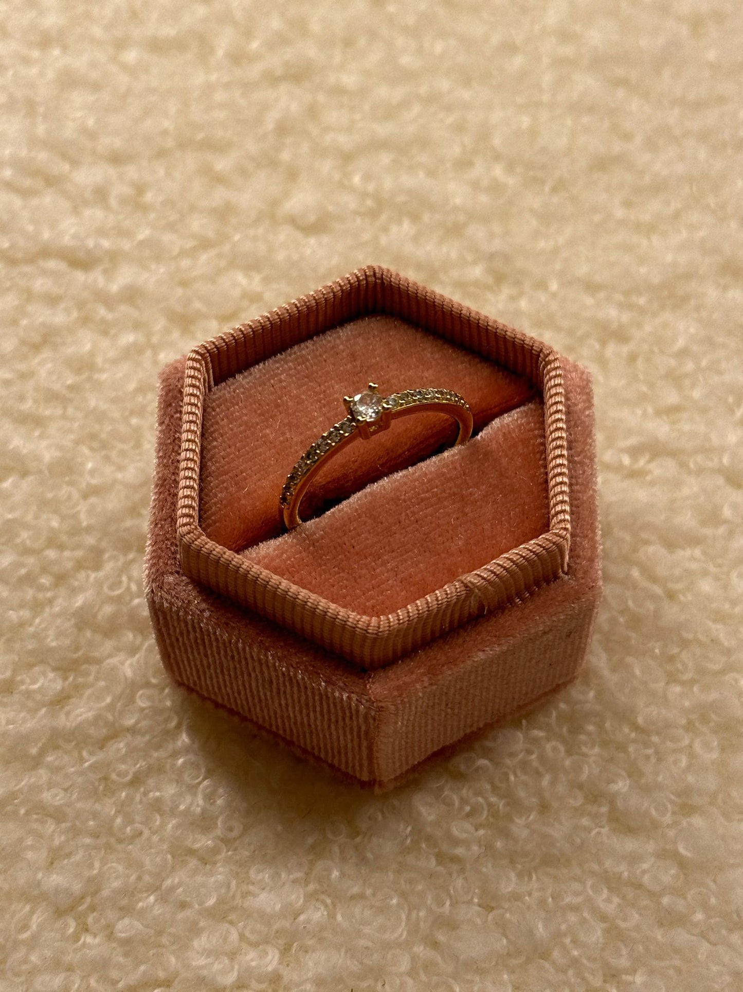 Anello solitario Princess (Oro)