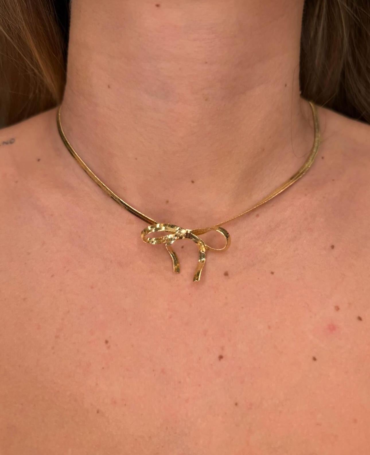 Collana snake fiocco