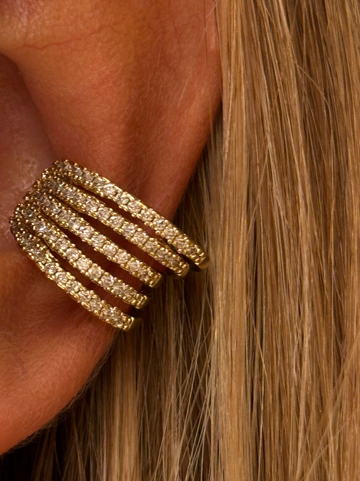 Earcuff cinque fasce tennis