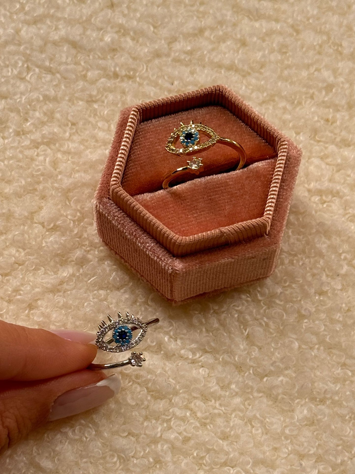 Anello occhio portafortuna