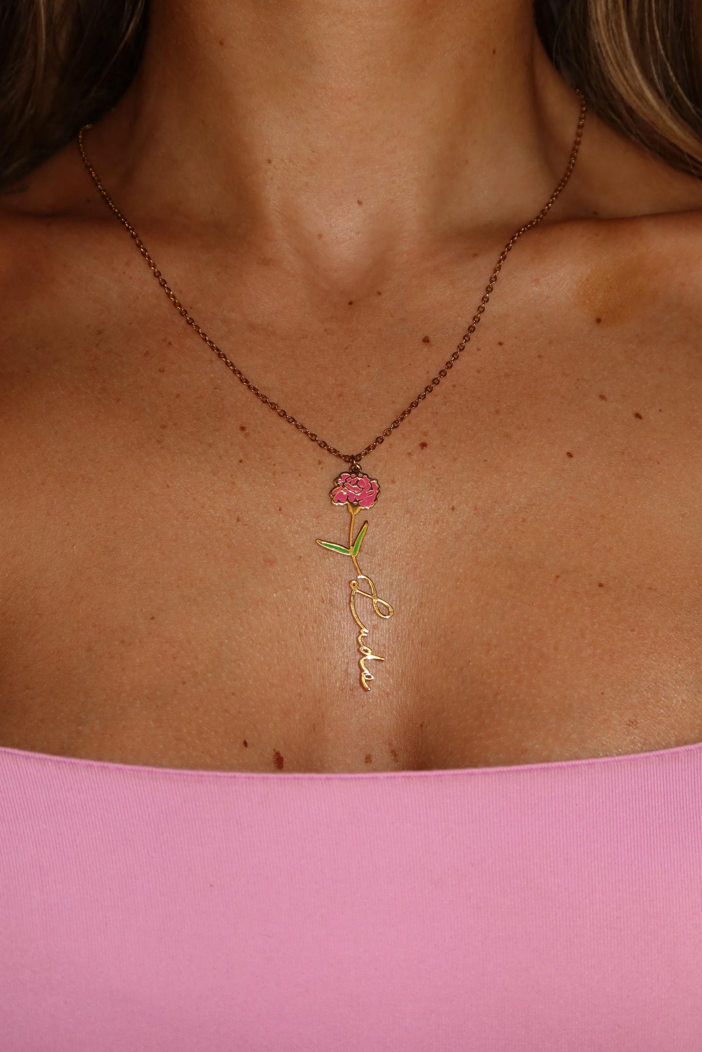 Collana Fiore di Nascita Personalizzabile