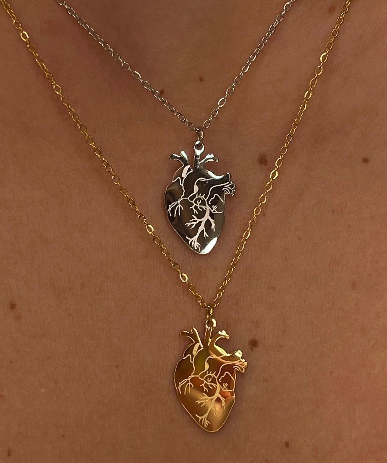 Collana cuore anatomico