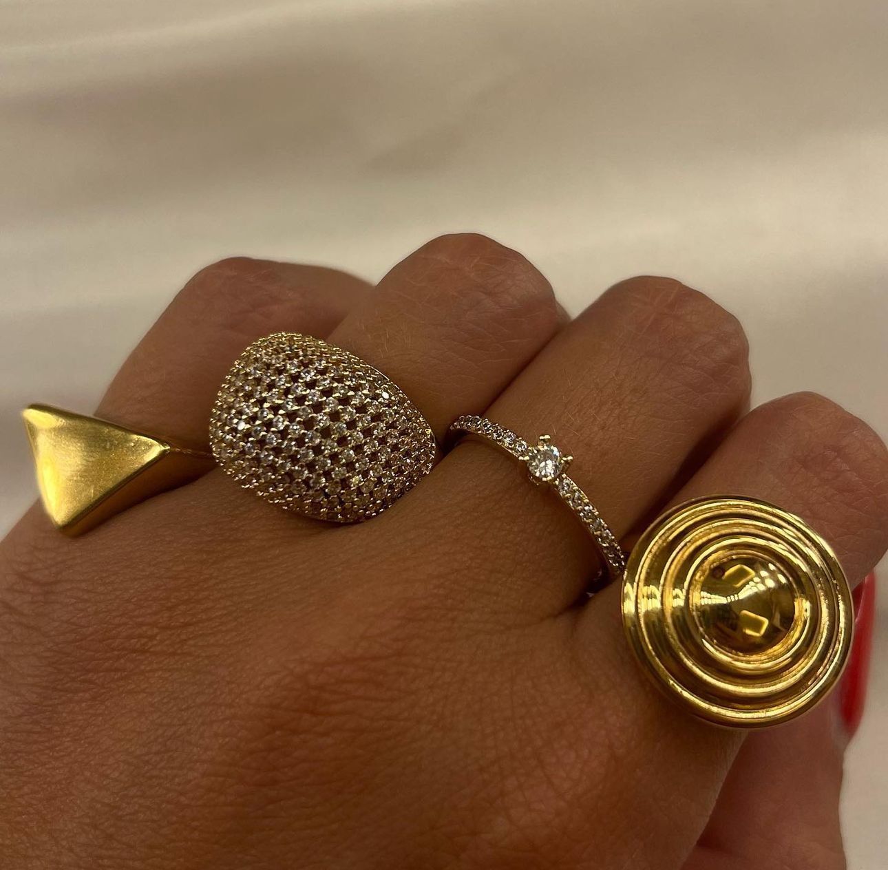 Anello solitario Princess (Oro)