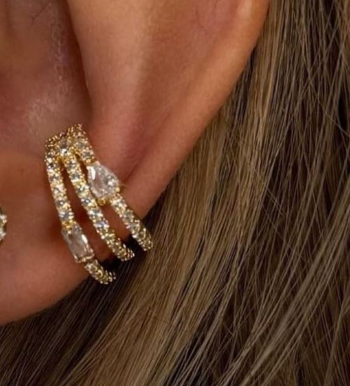 Earcuff tris tennis punti luce