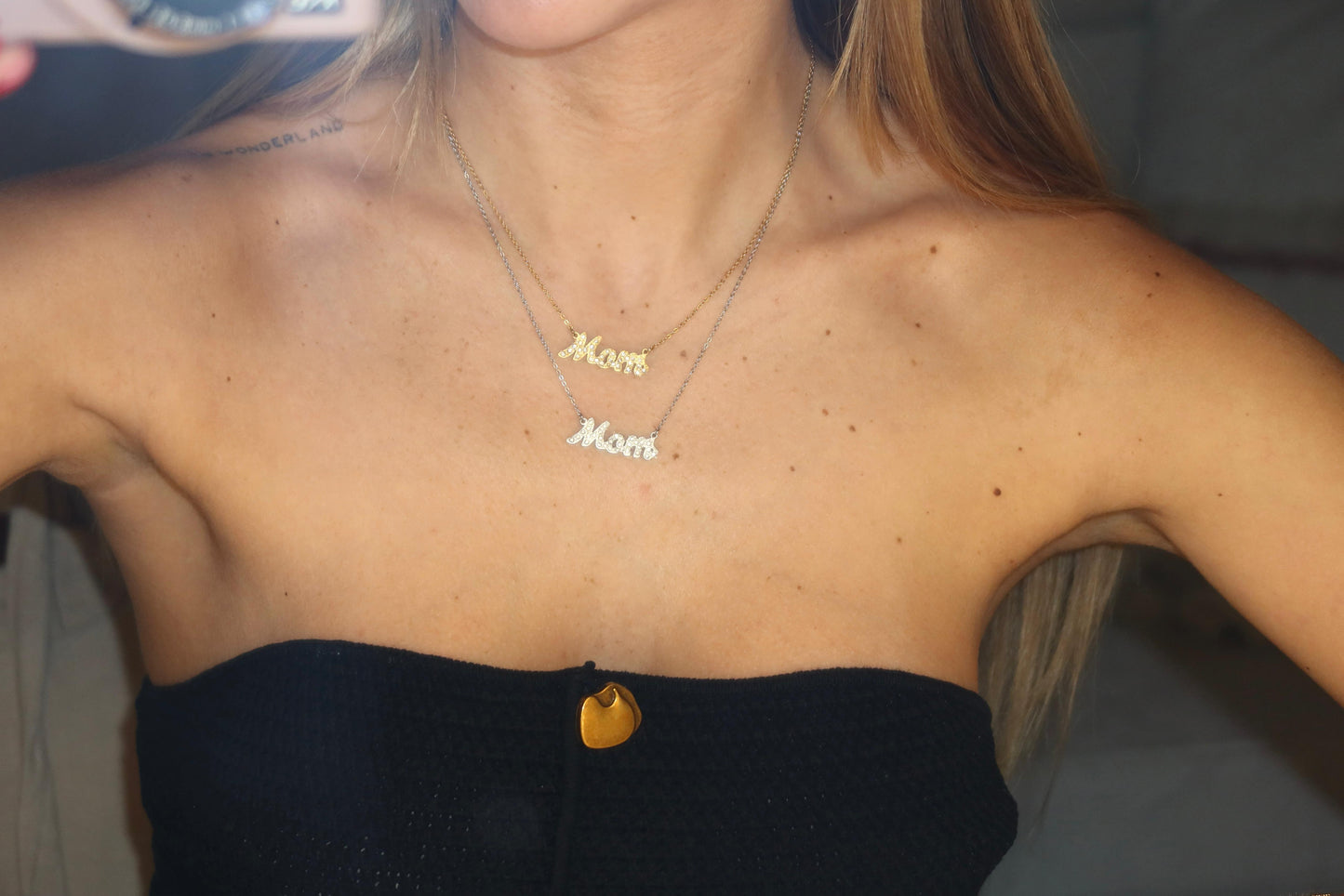 Collana Mom in Corsivo