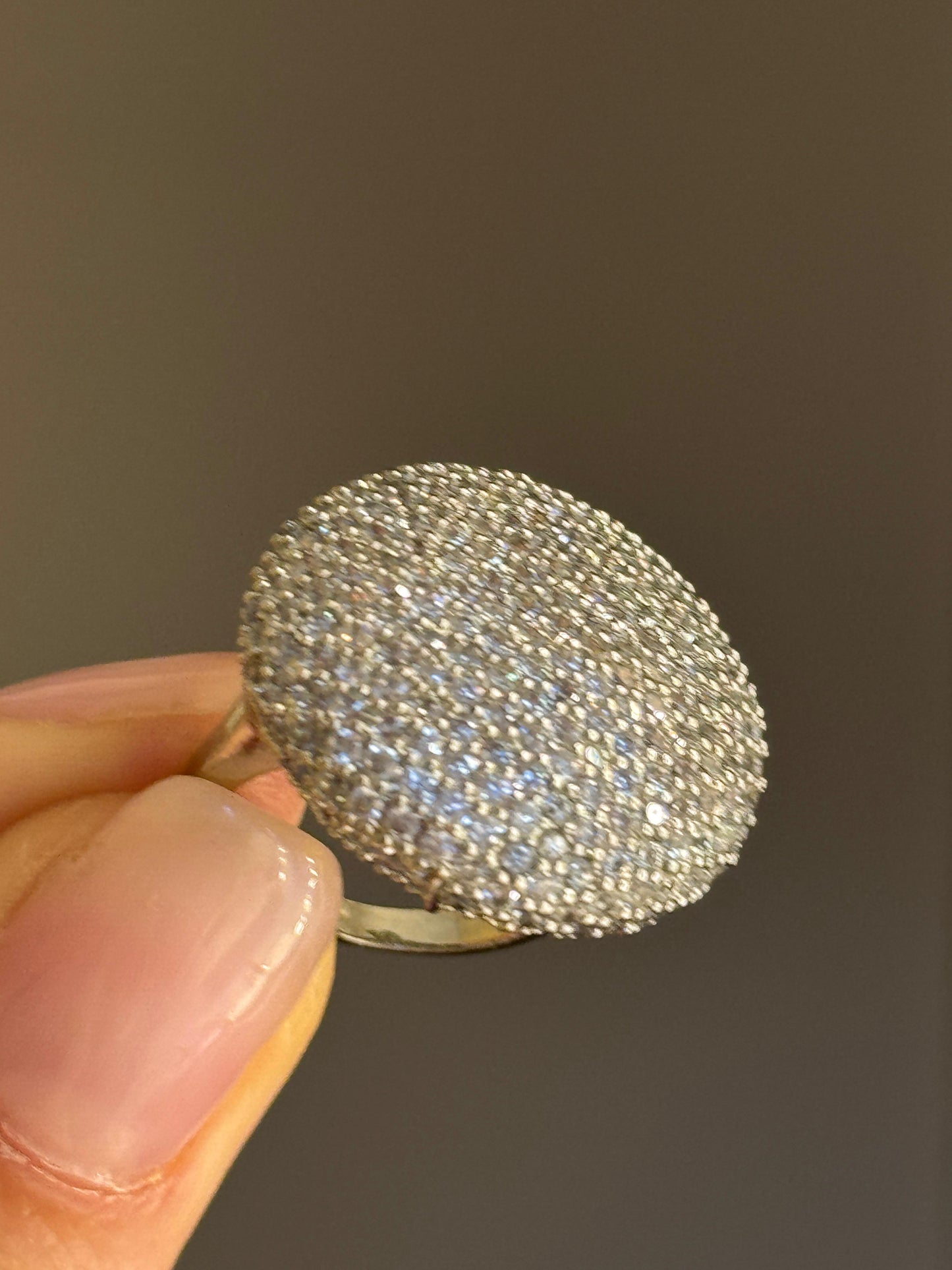 Anello Maxi Ball strass