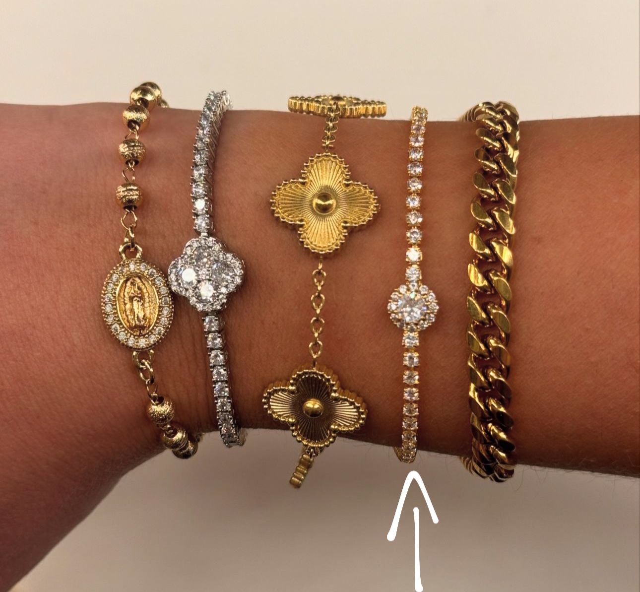 Bracciale tennis tondino