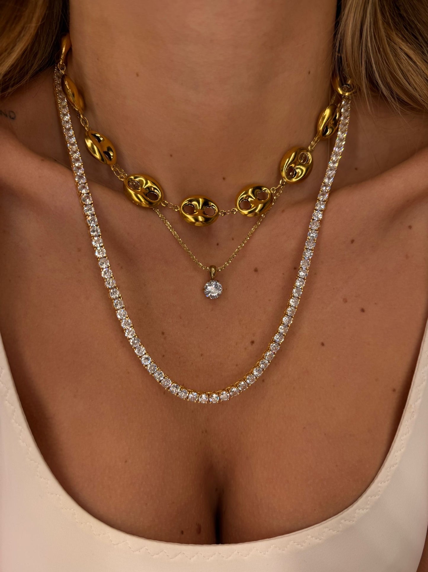 Collana punto luce round
