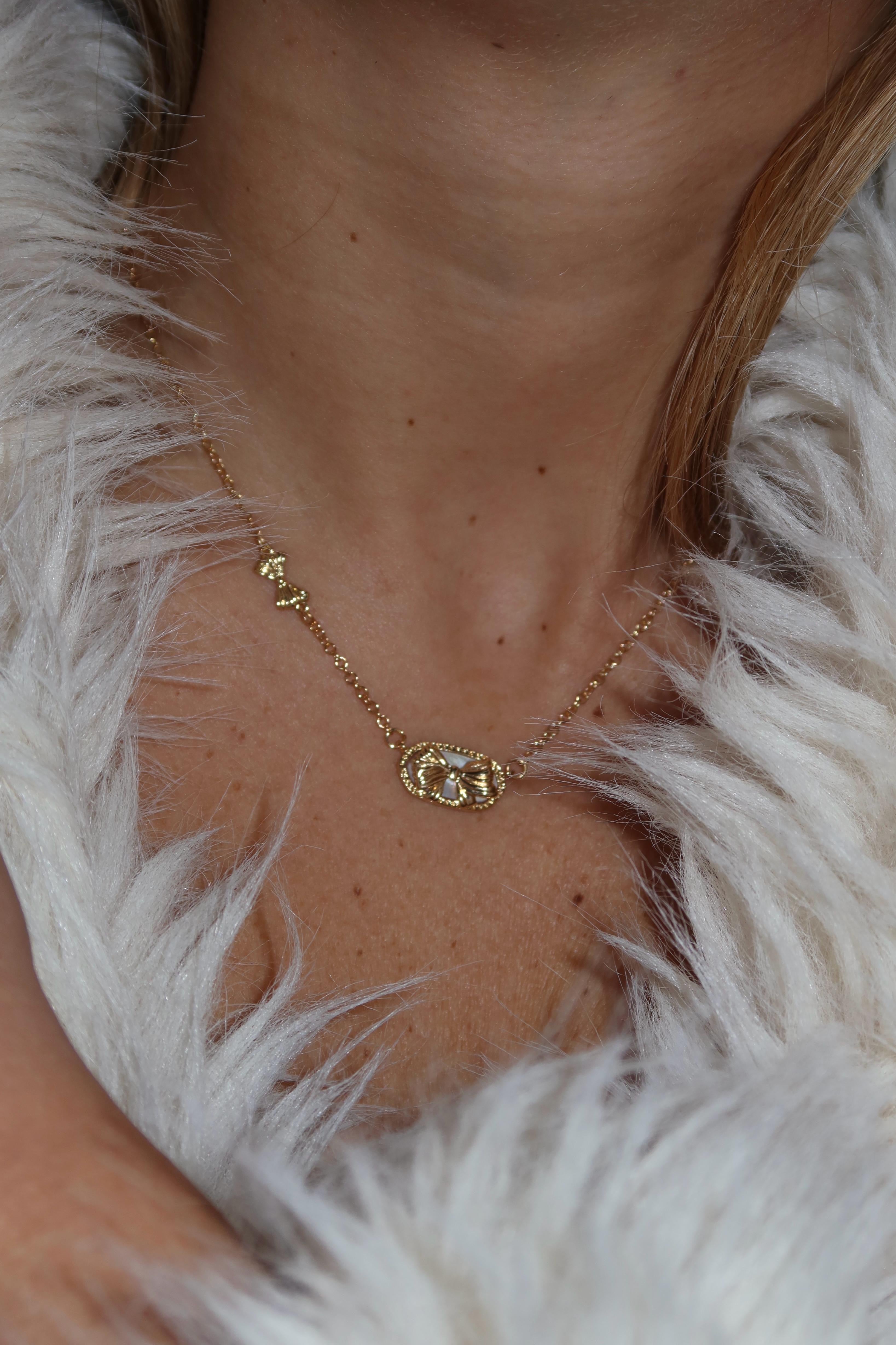 Collana targhetta Coquette