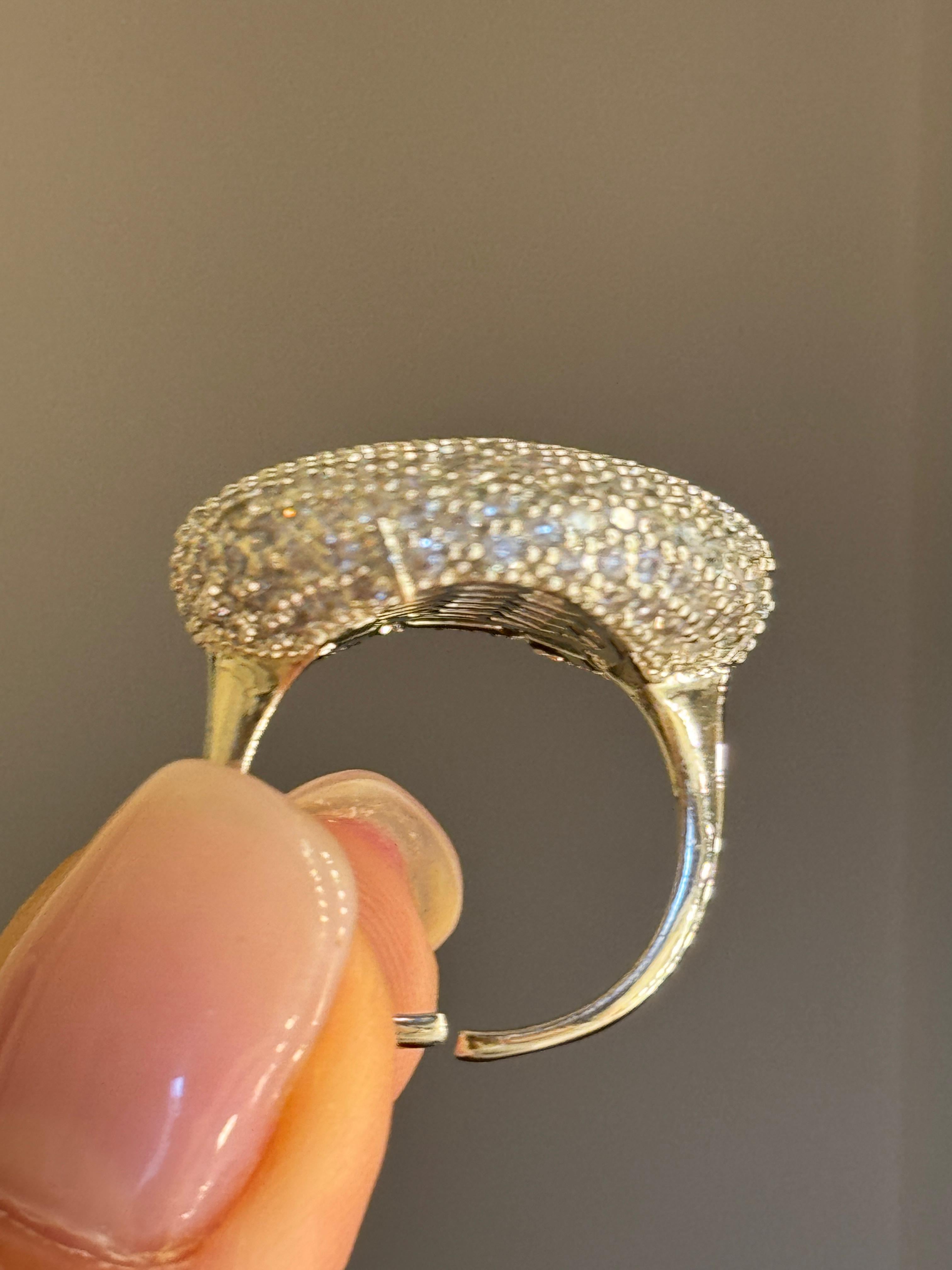 Anello Maxi Ball strass