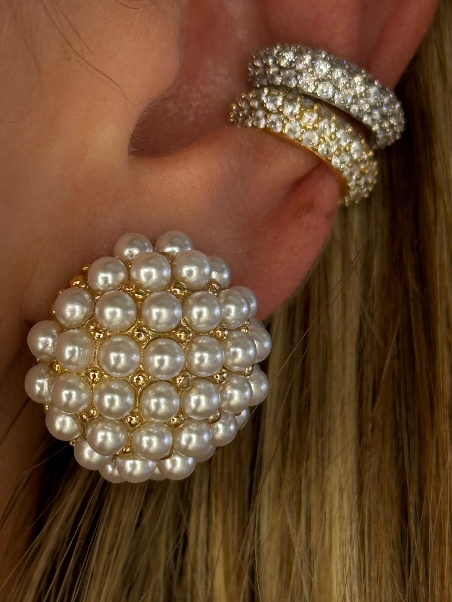 Orecchini Micro Perle con clip