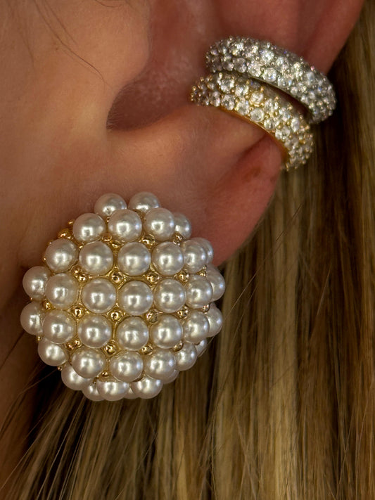 Orecchini Micro Perle con clip