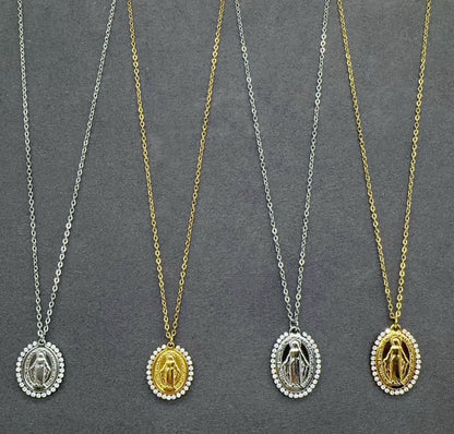Collana madonnina Swarovski