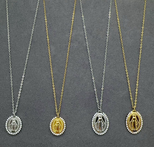 Collana madonnina Swarovski