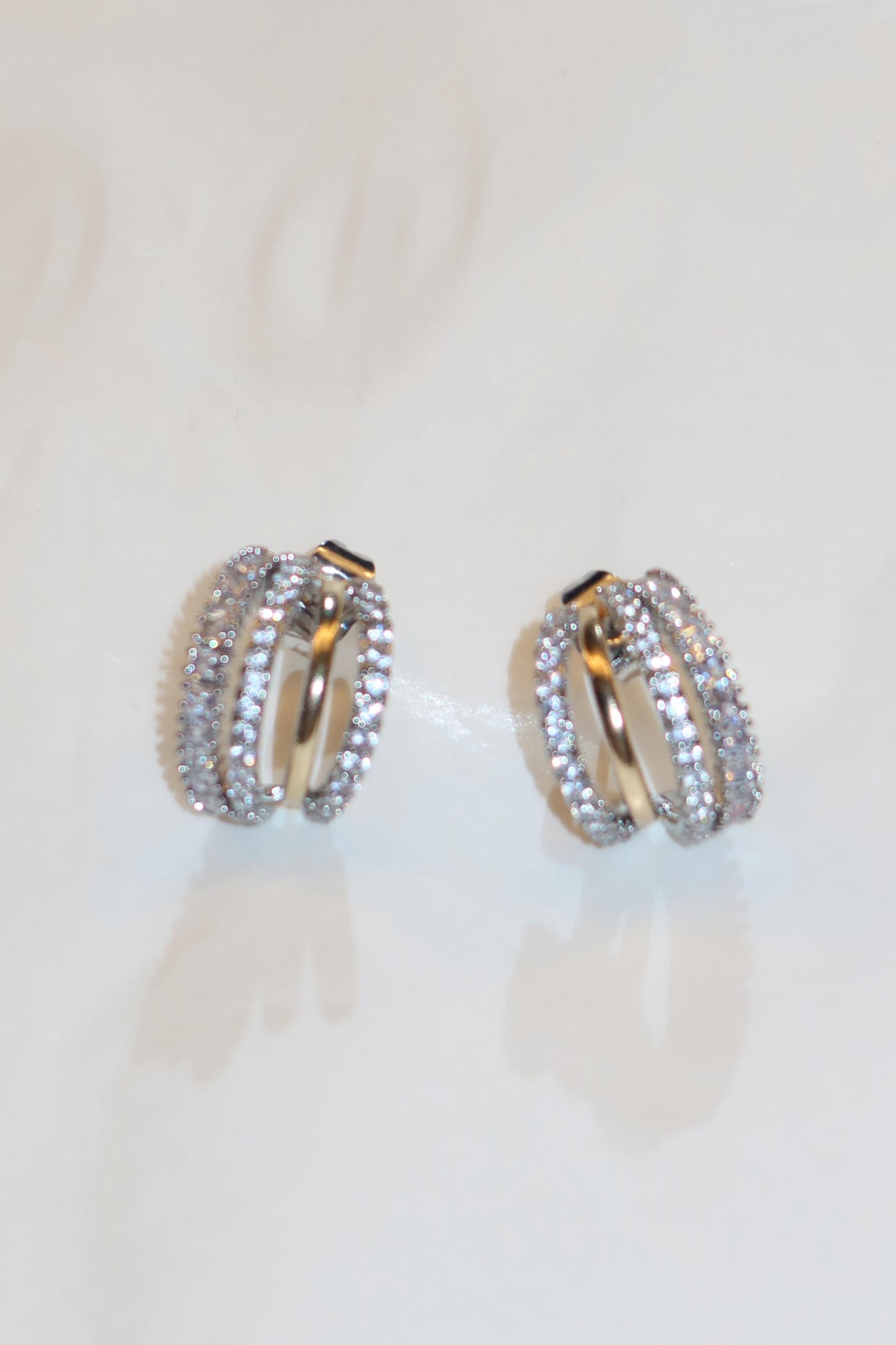 Orecchini mezzi cerchi Mixati