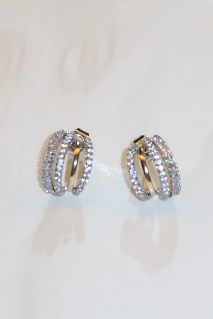 Orecchini mezzi cerchi Mixati